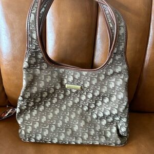 Y2K Rosetti Brown Patterned Shoulder Bag and Wallet